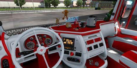 Daf Xf Red And White Interior Ets2planet Net