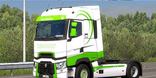 Renault T Green Edition Truck Skin 1 35 X Ets2planet Net