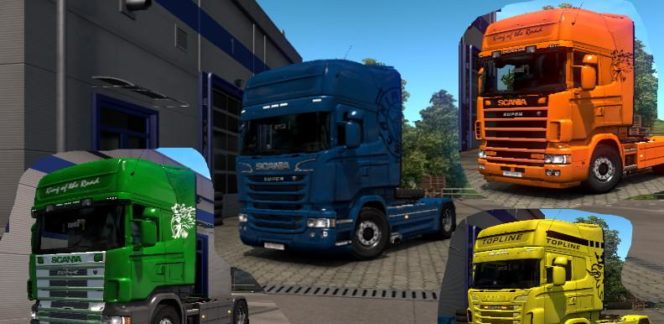 1.37 MULTICOLOR SKIN PACK SCANIA RJL REAL LIVERY [1.35.x ...