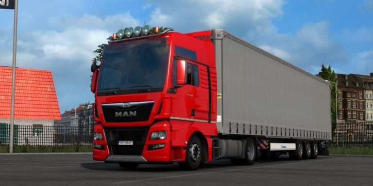 MAN TGX Euro 6 Reflective Stripe Paint Job [1.35.x] - ETS2planet.net