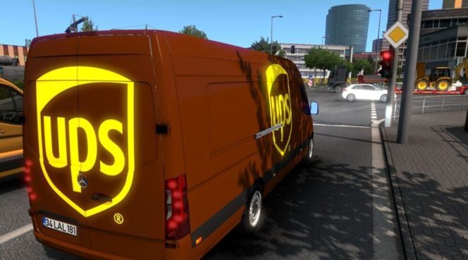 SKIN MERCEDESBENZ SPRINTER 2019 UPS ETS2 AND ATS 1.39 [1